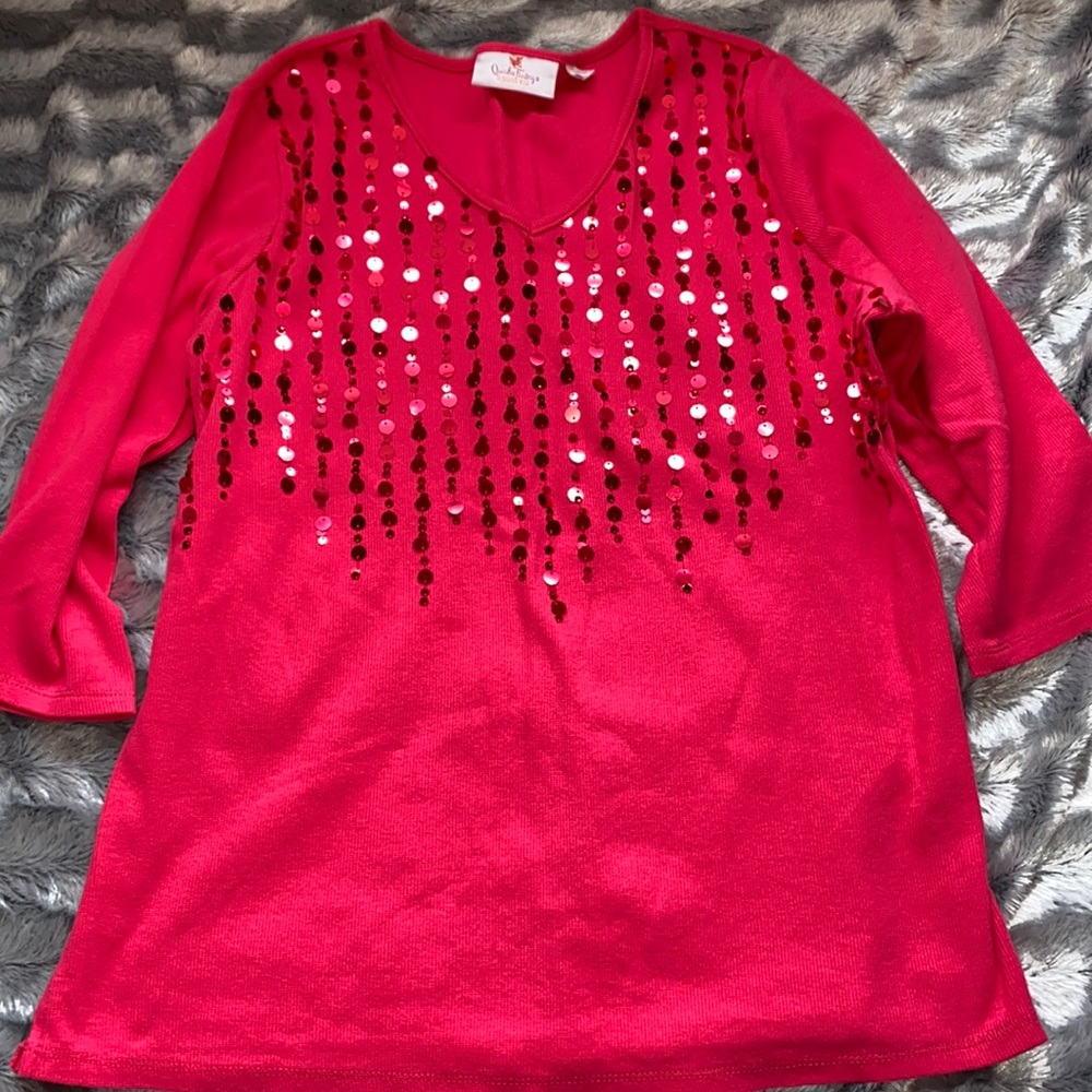 3/4 Sleeve Pink Top 💞